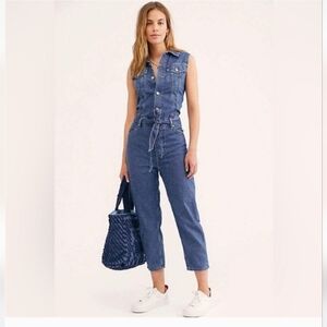 Levi's Denim Sleeveless Jumpsuit